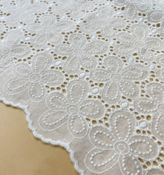 Coloful Handmade DIY Clothes Accessories Embroidered Cotton Lace Fabric