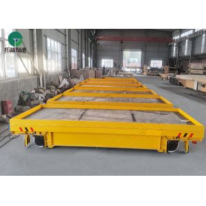 35T Transfer Electric Conducting Rail Self Propelling Flat Trolley