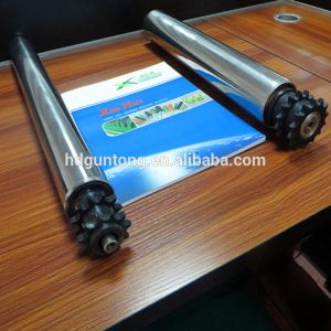 Material Handling Adjustable Roller Conveyor With Double Sprockets