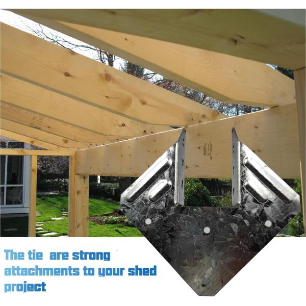 Hurricane Tie Hot Dip Galvanized Joist Hangers Heavy Duty Single-side Bracket Design