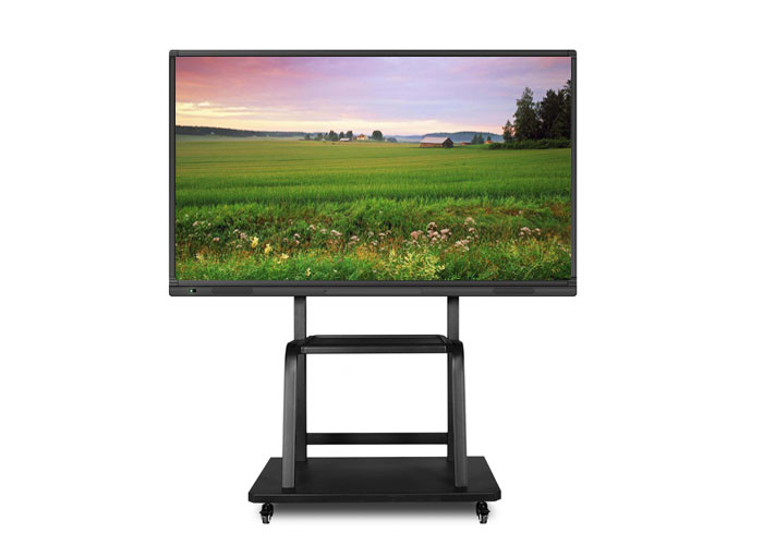Free Stand LCD Digital Signage Interactive Whiteboard With Safely Locking System