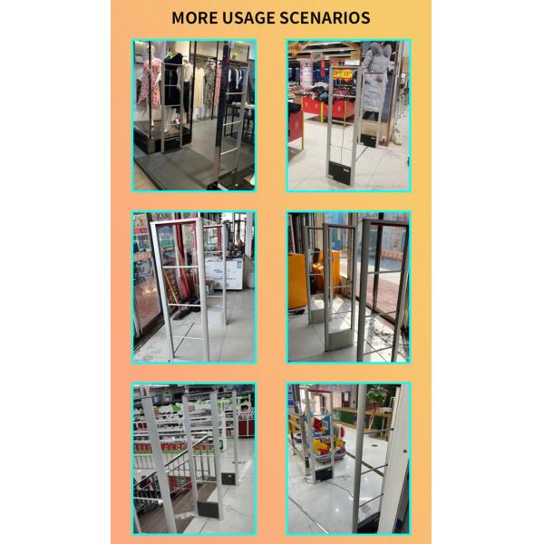 1.2-1.8 Meter 8.2MHz RF EAS System Aluminum Alloy Structure Black ABS Pedestal