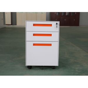 China RAL 3 Drawer Mobile Pedestal Cabinet Steel 0.5-1.0mm Thickness on sale