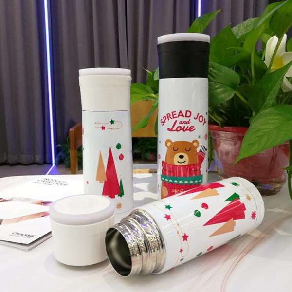 2020 New Speaker Waterproof Double Wall Vacuum Insulated Stainless Steel Water Bottle Christmas Gift Music Bottle