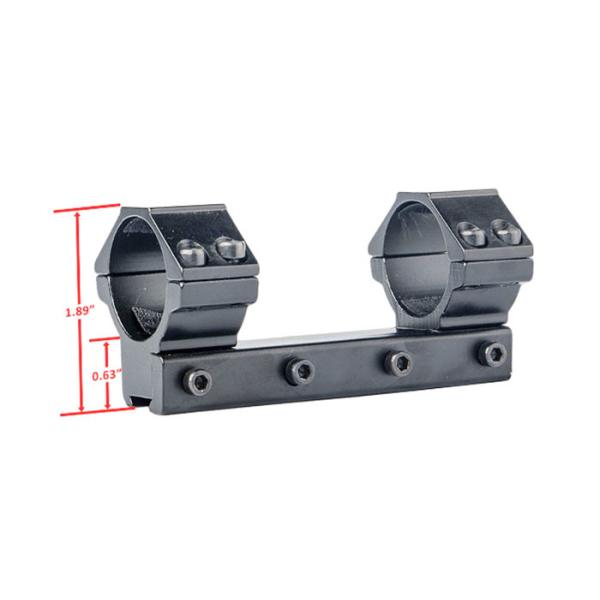 Long Length Tactical Scope Rings 30mm Low Mount Black Matt Finishing