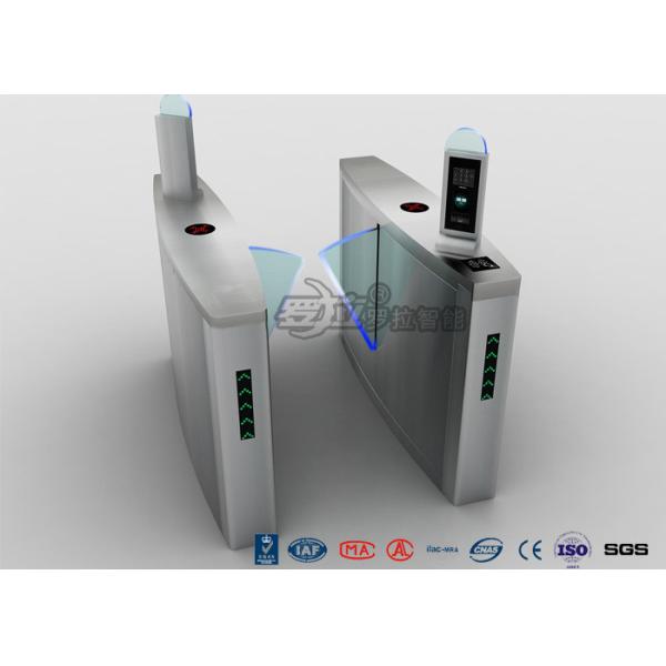 Buy Fingerprint Flap Barrier Turnstile Half Height Security 304 Stainless Steel at wholesale prices
