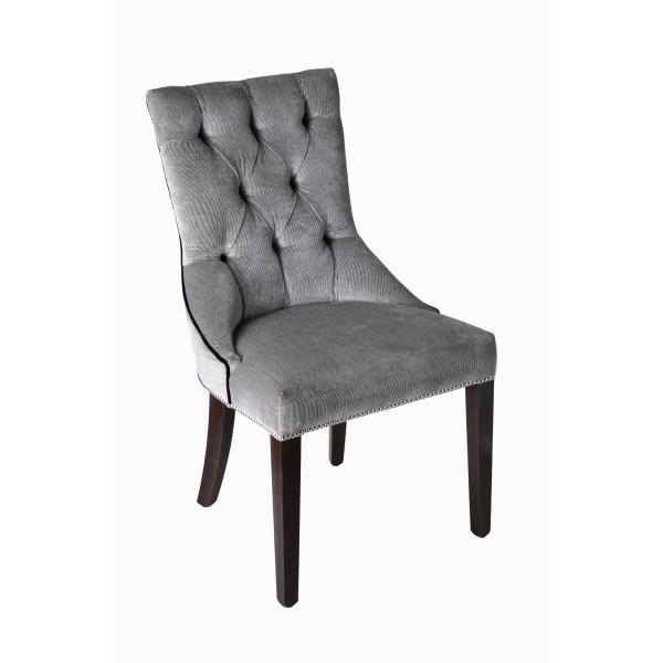 Buy Gelaimei Gray Wooden Hotel Chairs Button Back Chair Customized at wholesale prices