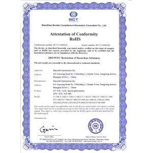 Macylab Instruments Inc. Certifications