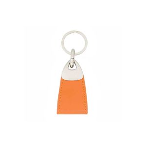 Quality Orange Color PU Leather Key Chains Sewing Personalized Custom Key Holder for sale