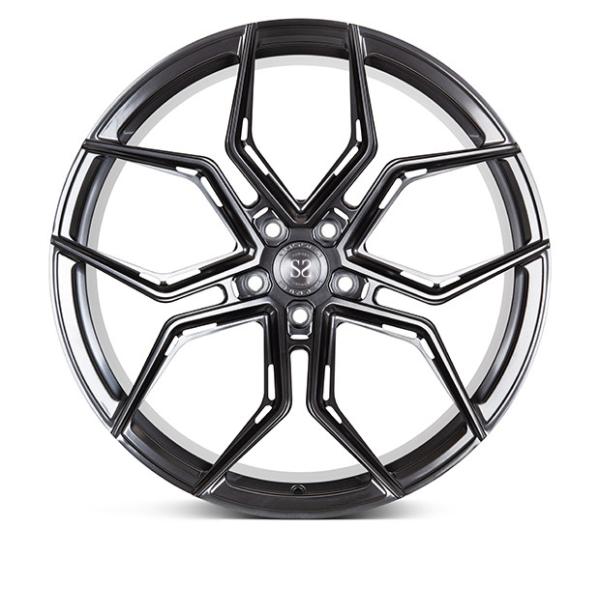Silver Black Face Audi Forged Wheels Polish Aluminum Scissor Shape 22x9.5