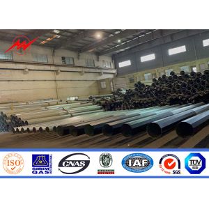 60ft Galvanized Steel Tubular Utility Power Pole Power Metal Telescopic