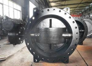 China Ductile Iron Eccentric Butterfly Valve / Water Butterfly Valve Size Range DN100 - DN3600 on sale