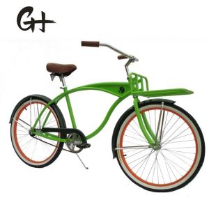Customized Logo 26" Single Speed Coaster Brake Beach Cruiser Bike for Men in USA