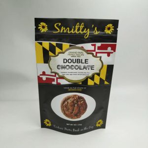 Stand Up Snack Bag Packaging Three Side Seal Round Corner With Zipper