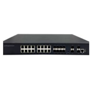 Quality 10G Managed Fiber Ethernet Switch With 4 1G/10G SFP+ And 16 1000Mbps Ethernet +8 1000Mbps SFP Ports for sale