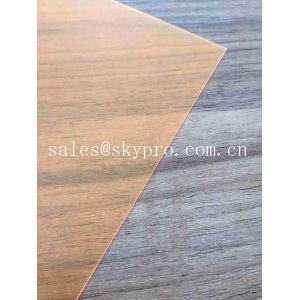 Yellow Rigid PVC Transparent Smooth Surface Coating with Double Protection