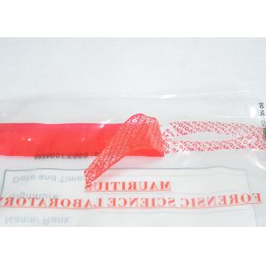 Secure Courier Plastic Evidence Bags , Customized Tamper Proof Bags