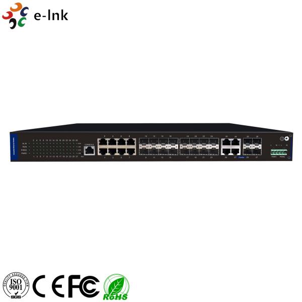Buy 8 / 16 Port SFP Network Industrial Gigabit Ethernet Switch IPv6 Protocol No Fan Design at wholesale prices