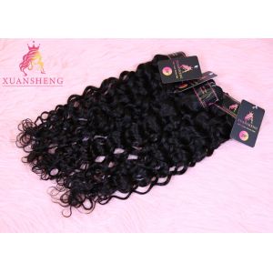 Quality No Shedding Natural Black 30 Inch Italian Wave Human Hair Extension for sale