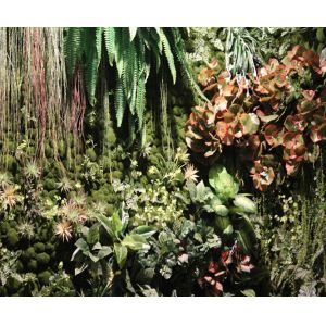 Artificial Grass & Leaves Wall