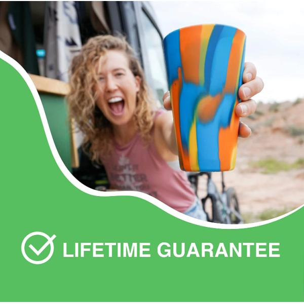 480ml 16 OZ BPA Free Silicone Durable Pint Beer Drinking Cup Ideal for Promotion Gift