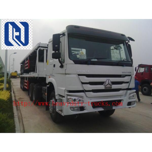 SINOTRUK HOHAN 8X4 Heavy Cargo Truck in White , 50 Ton Load Capacity