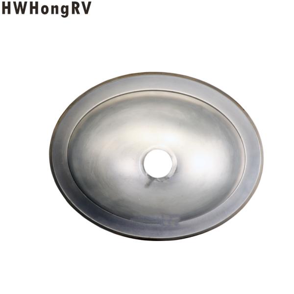 HWhongRV Campervan Public Mobile Toilet Stainless Steel oval Hand Wash campervan Basin Kitchen Sink