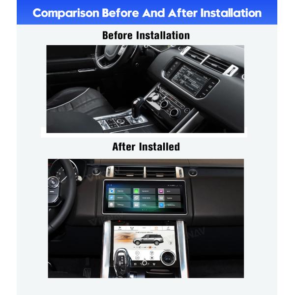 Viknav Car Radio For Land Rover Range Rover Sport L494 (2013-2017) 12.3 inch Rotating GPS Stereo Navigation Multimedia