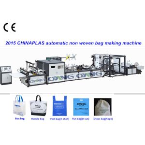 Loop Handle Non Woven Bag Making Machine Sealing Pp For T Shirt Bag