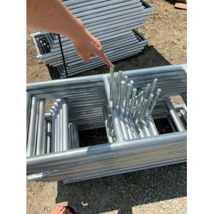 6ft X 12ft Temporary Fence Panel Hot Galvanized Chain Link Construction