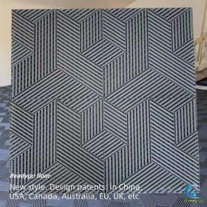 25000Lbs Plastic Interlocking Garage Floor Tiles 3D Cubic 400x400mm