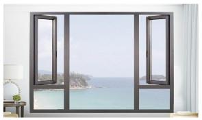 China Thermal Break Aluminum Casement Windows , Anodized Wooden Double Glazed Windows on sale