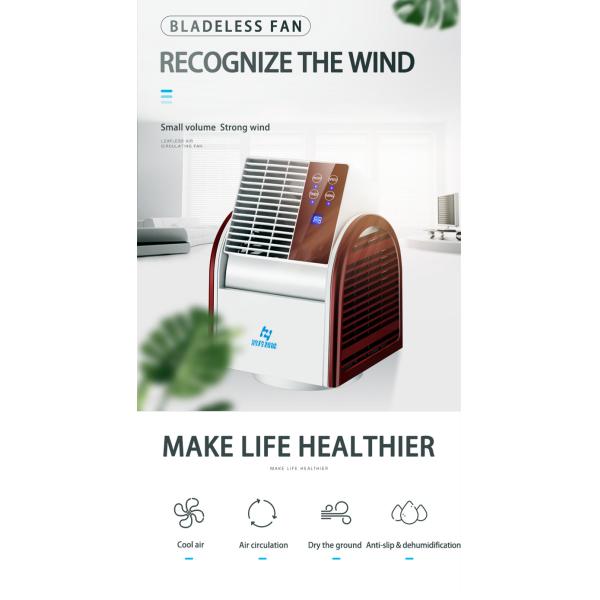 Portable Bladeless Air Circulation Fan with 1-10 Hours Timing and Digital Control