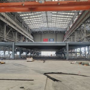 Modern Prefab Metal Buildings , Industrial Prefabricated Steel Structure Plant