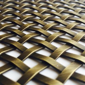 Square Woven Mesh Fabric For Furniture Decoration Fine Mesh Stainless Steel Wire