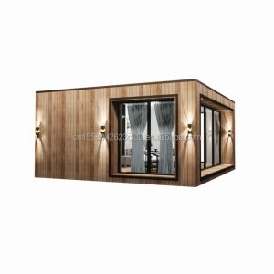 Sunshine House Container Prefabricated Wooden Glass House with Customized Color