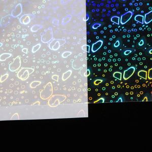 A4 Self Adhesive Transparent Holographic PP PVC Cold Lamination Film