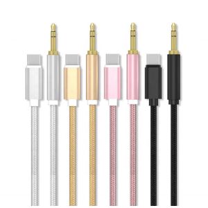 24g 100cm USB Charger Cable Type C to 3.5mm Audio Aux Jack Cable