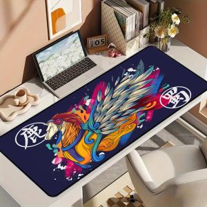 Large Deskmat Mouse Pad with Custom Print Durable Speed Fabric Non Slip Rubber
