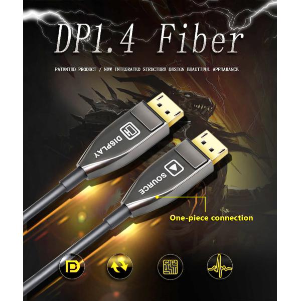 32AWG 4Gbps 8K DP1.4 High Speed Displayport Cable 7680x4320 HD Resolution