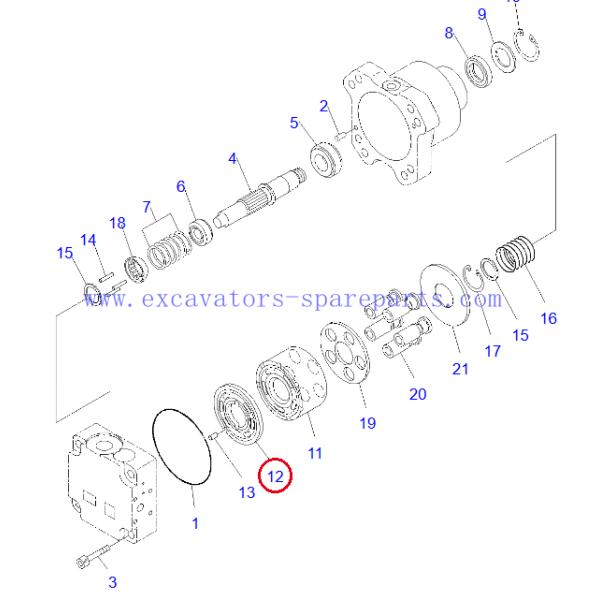 708-7S-13250 7087S13250 Valve Plate For D65PX D65EX PC1250 WA380