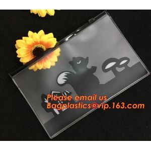 Popular Universal Plastic School Pencil Pouch bag, Custom transparent pvc