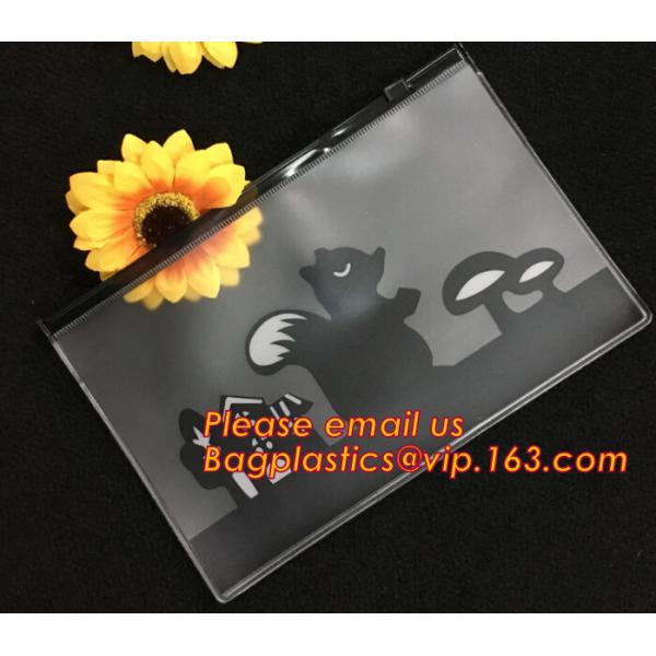 Popular Universal Plastic School Pencil Pouch bag, Custom transparent pvc