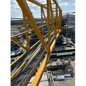 Top classic tower crane (6515-10) and construction project crane