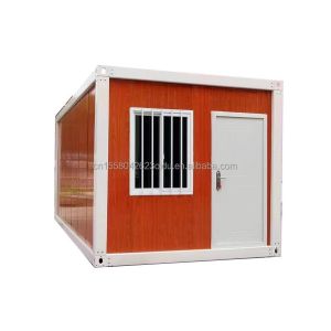 Quality Main Structure Galvanized Steel Square Tubes in Made 20ft Flat Packaging Prefabricated Temporary Container Workshop for sale