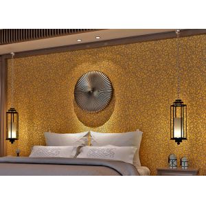 Soundproof Bronzing Modern Removable Wallpaper With Crevasse Crack Pattern