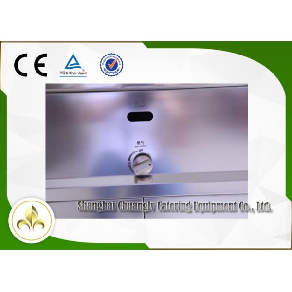 Commercial Teppanyaki Gas Grill Table , Flat Top Hibachi Grill Table Built In Air Blower