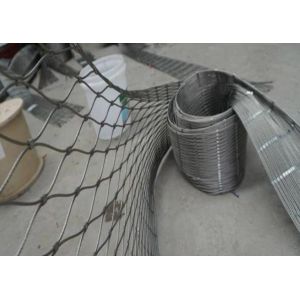 Quality 7x19 Stainless Steel Wire Rope Mesh Net with 60 Degree Mesh Angle and Rhombus Hole Shape for Easy Assembly for sale