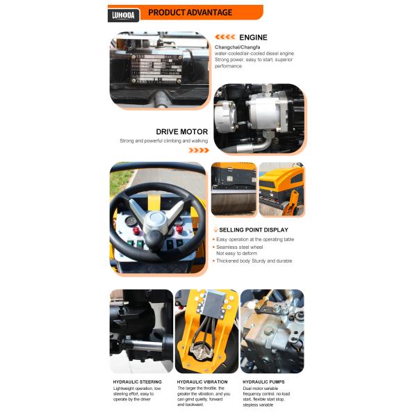 China Road Roller 3.5 Ton Diesel Hydraulic Vibrating Asphalt Compactor Road Roller