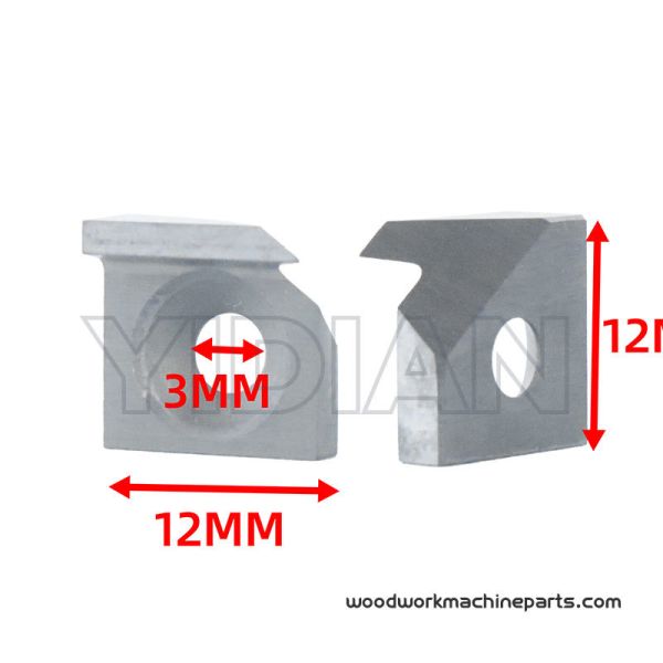 Edgebander Carbide Knives Scraping Blade for Edge Banding Machine 12 * 12 * 3/6mm Woodworking Tools Knives Inserts